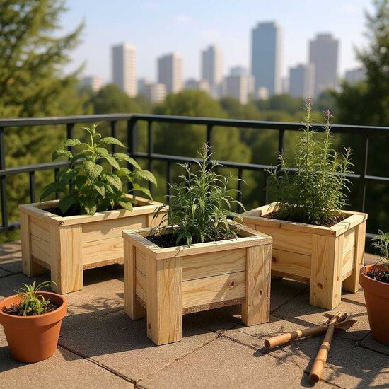 Square planters
