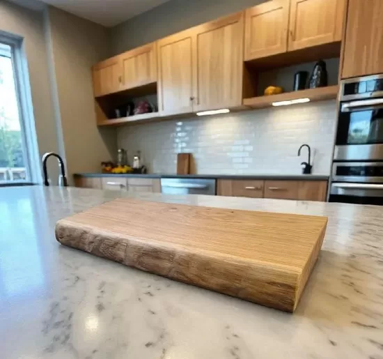Live Edge Oak chopping board, oak butcher block, James Martin style chopping board, steak, presentation serving board