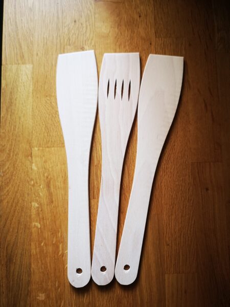 Wooden spatulas set of 3