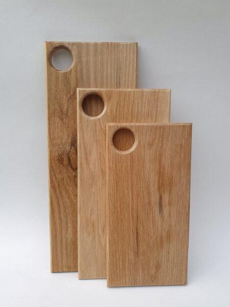 Oak chopping boards set of 3 handmade